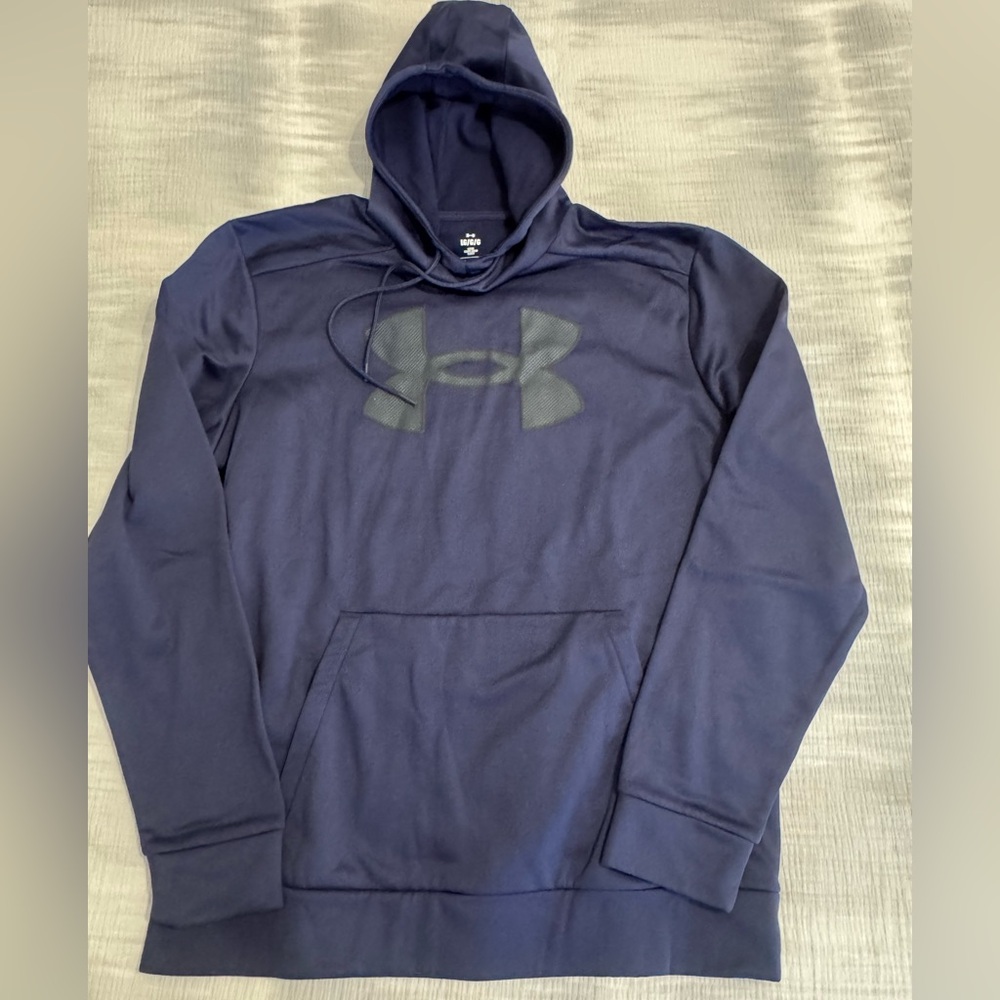 Men's Navy Large Under Armour Logo Hoodie